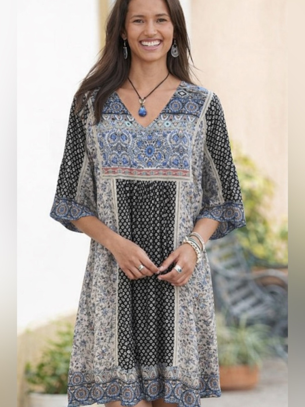 Sundance Catalog “my favorite dress” boho festival comfy dress size small